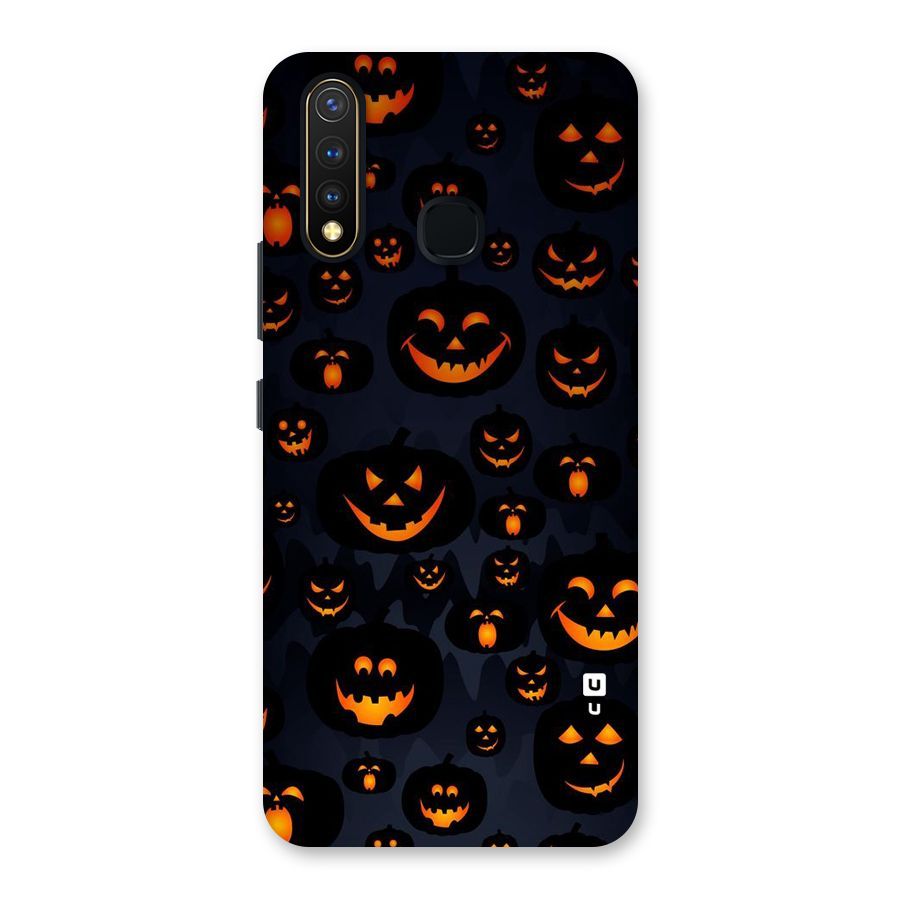 Pumpkin Smile Pattern Back Case for Vivo Y19