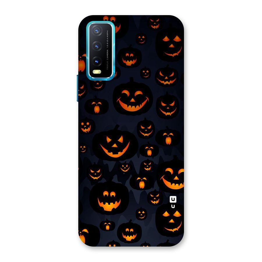Pumpkin Smile Pattern Back Case for Vivo Y20A