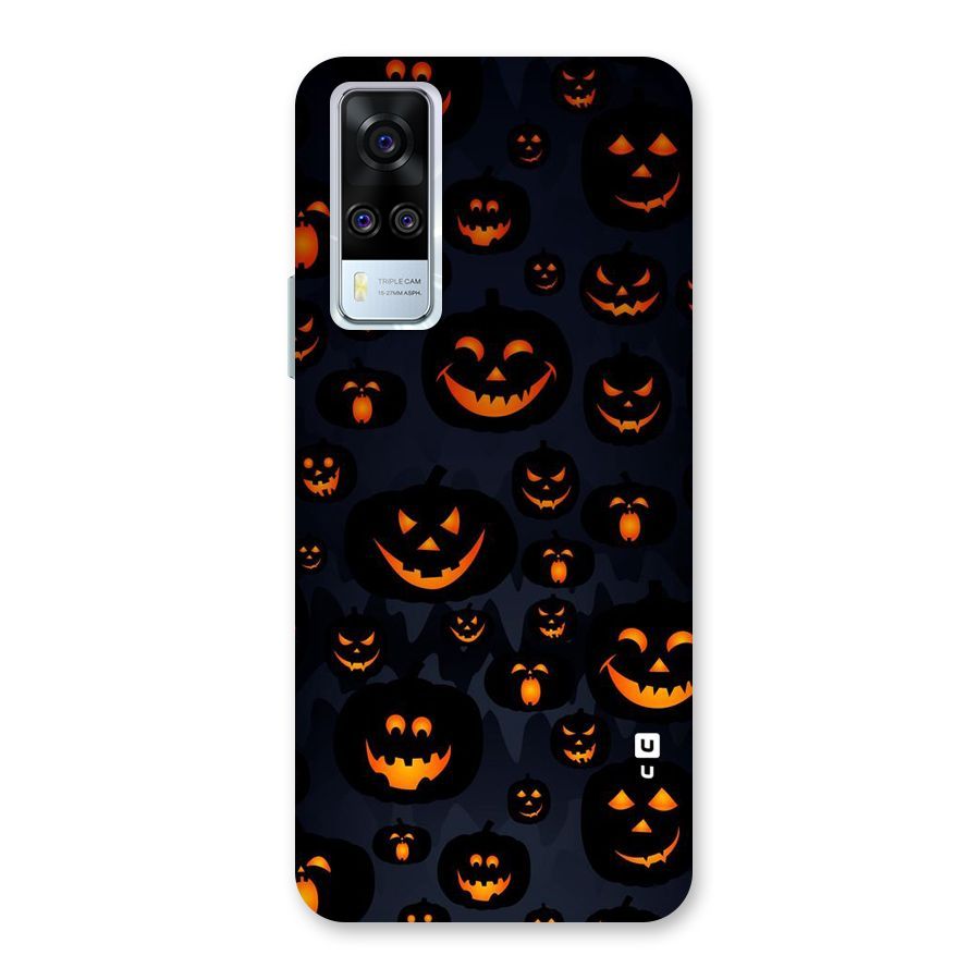 Pumpkin Smile Pattern Back Case for Vivo Y31