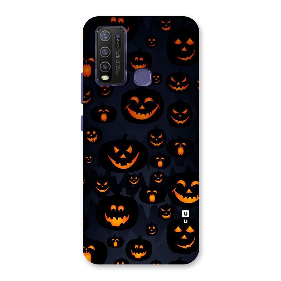 Pumpkin Smile Pattern Back Case for Vivo Y50