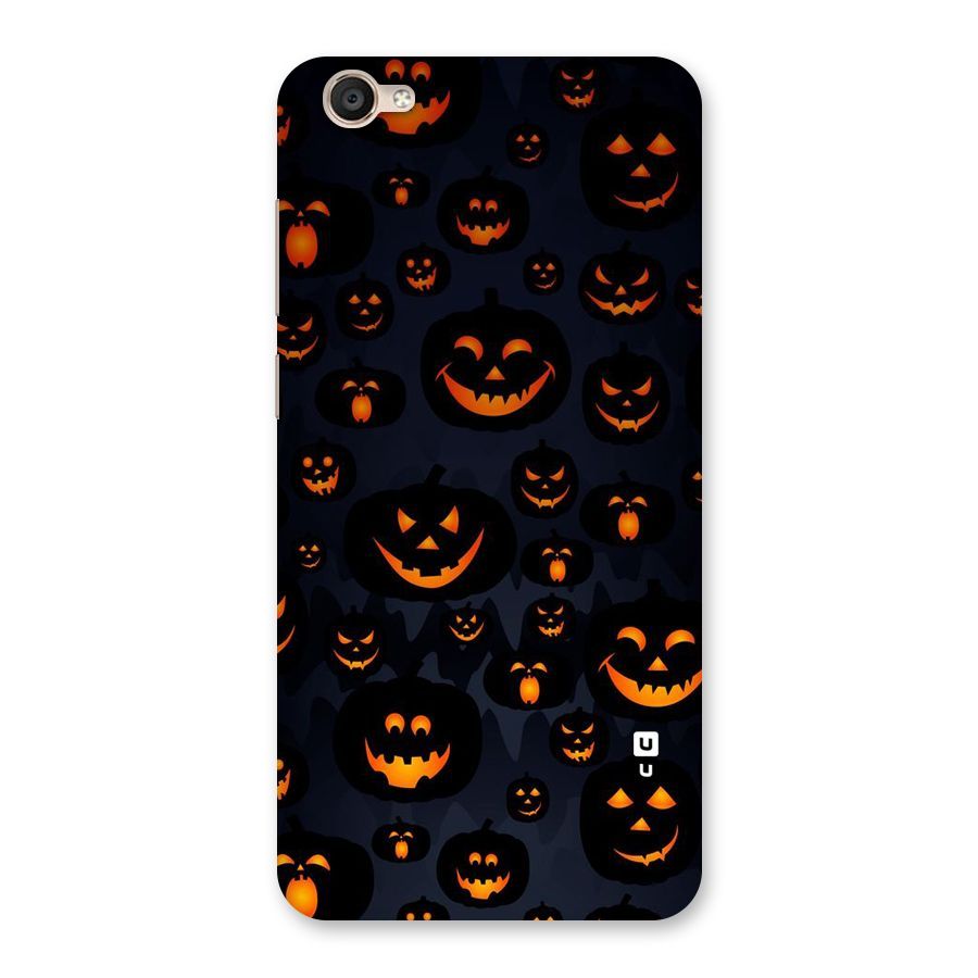 Pumpkin Smile Pattern Back Case for Vivo Y55s