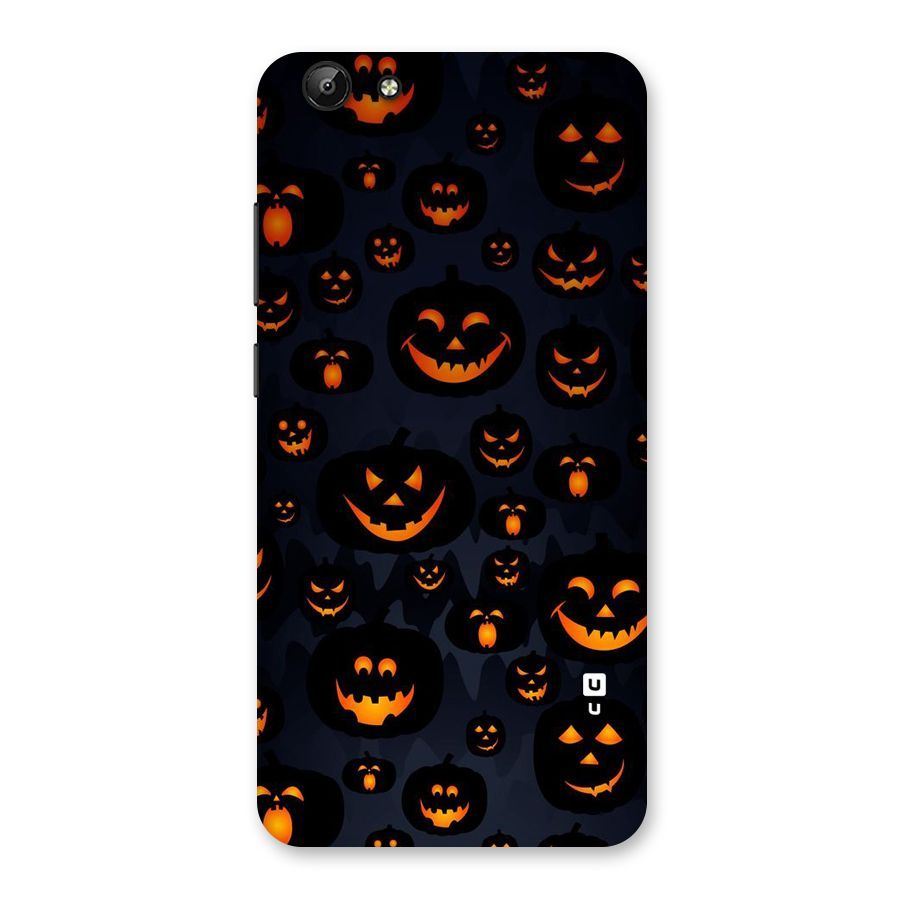 Pumpkin Smile Pattern Back Case for Vivo Y69