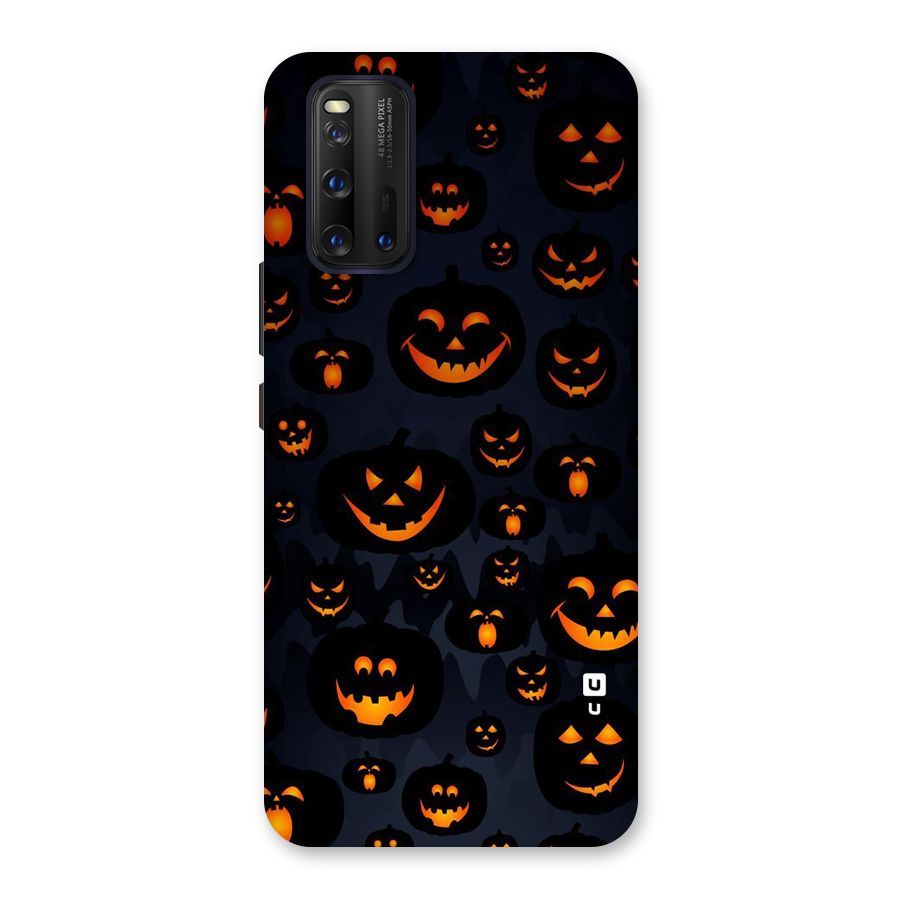 Pumpkin Smile Pattern Back Case for Vivo iQOO 3