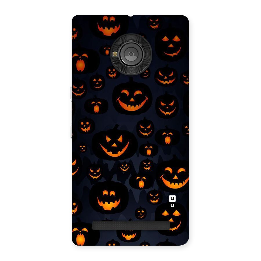 Pumpkin Smile Pattern Back Case for Yu Yunique