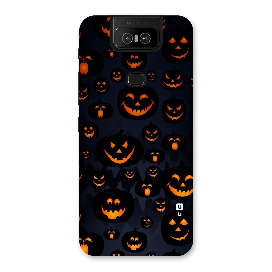 Pumpkin Smile Pattern Back Case for Zenfone 6z