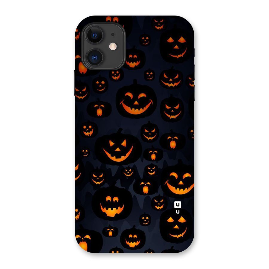 Pumpkin Smile Pattern Back Case for iPhone 11