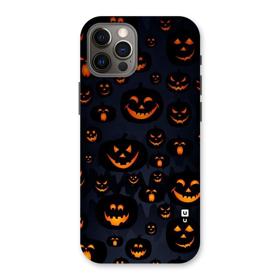 Pumpkin Smile Pattern Back Case for iPhone 12 Pro