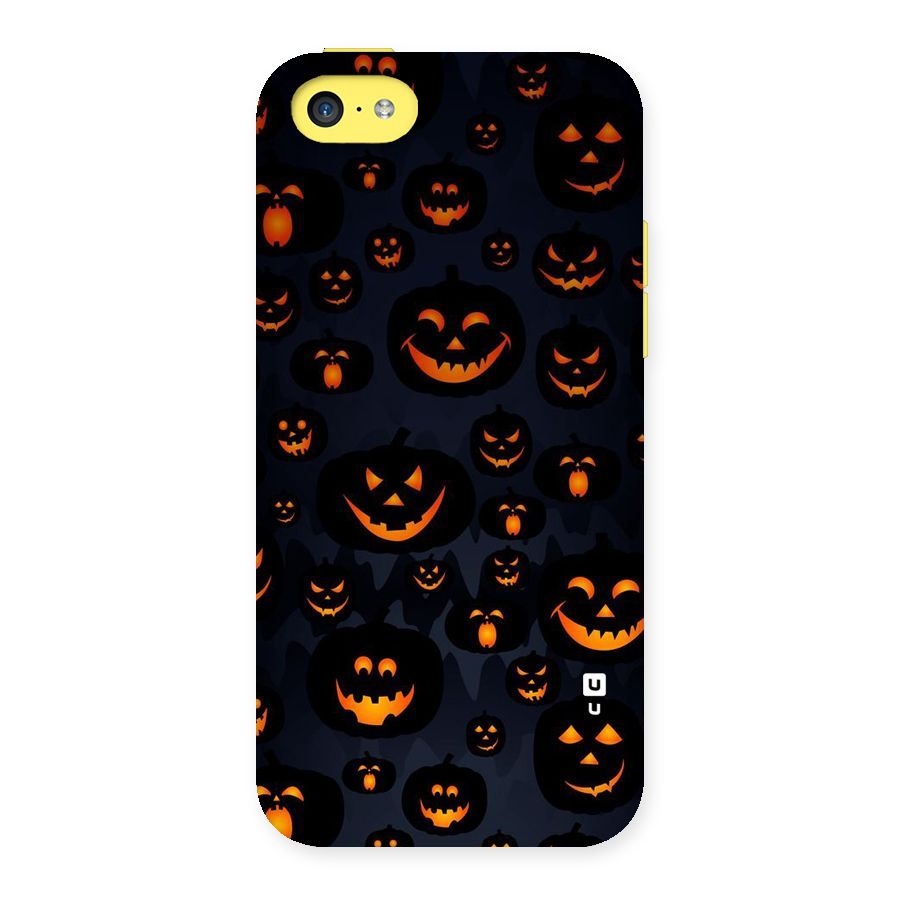 Pumpkin Smile Pattern Back Case for iPhone 5C