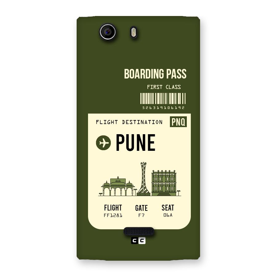 Pune Boarding Pass Back Case for Canvas Nitro 2 E311