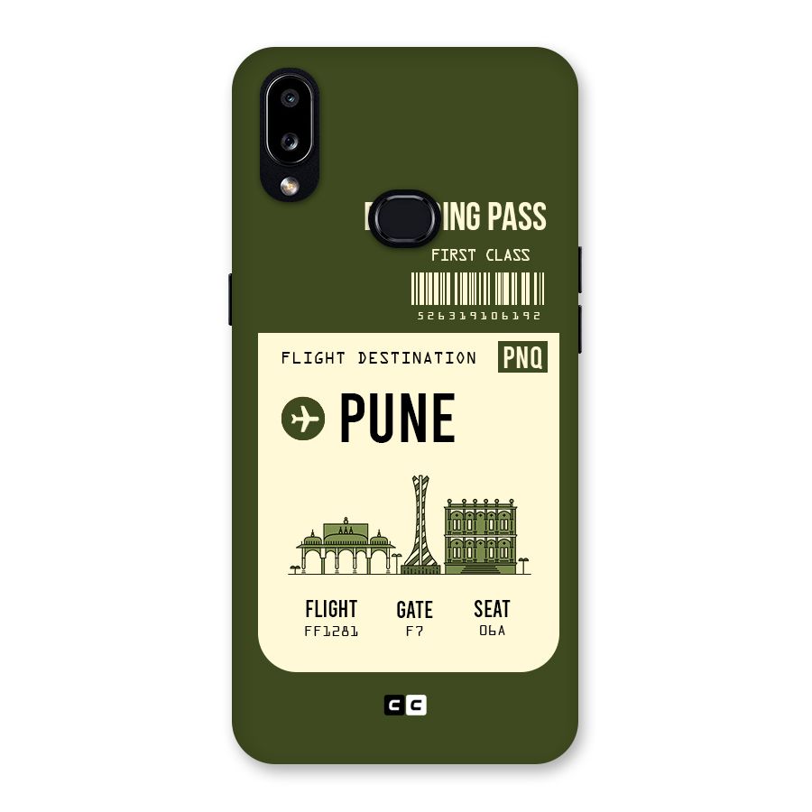 Pune Boarding Pass Back Case for Galaxy A10s