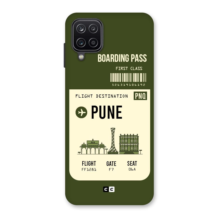 Pune Boarding Pass Back Case for Galaxy A12