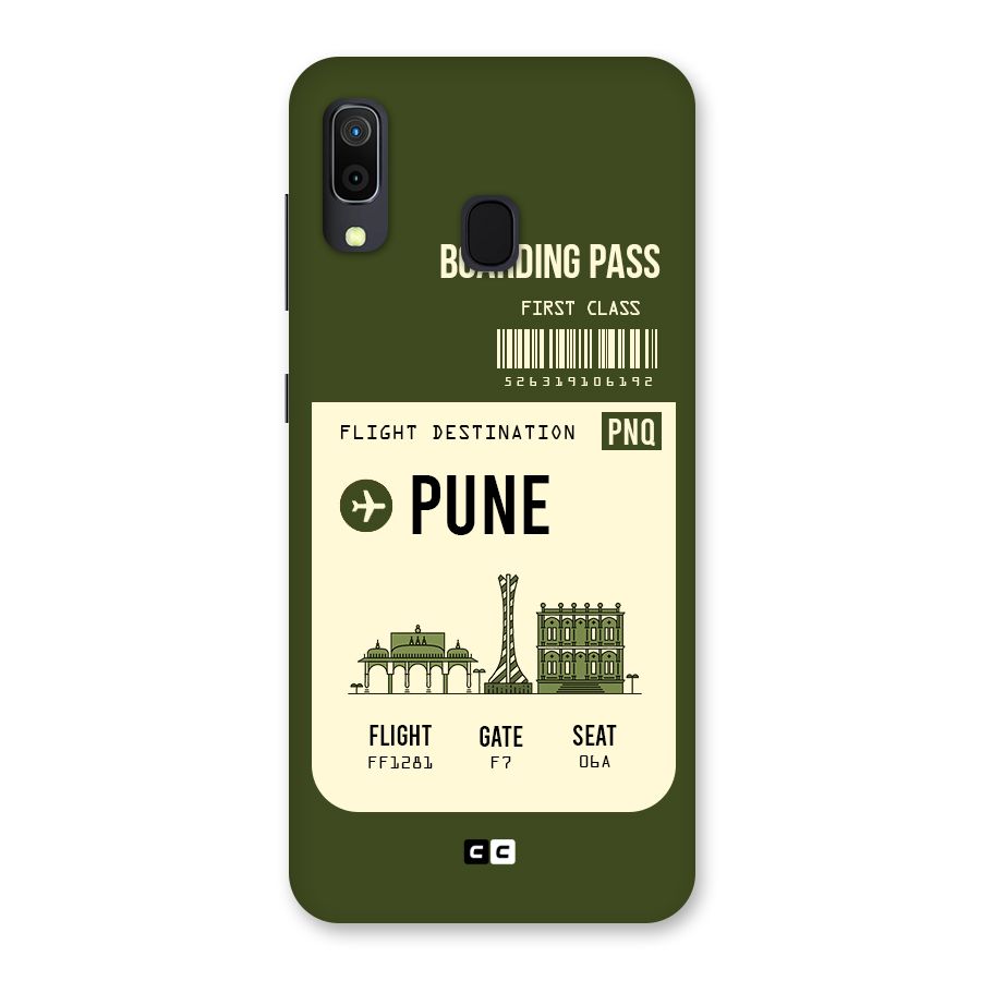 Pune Boarding Pass Back Case for Galaxy A30