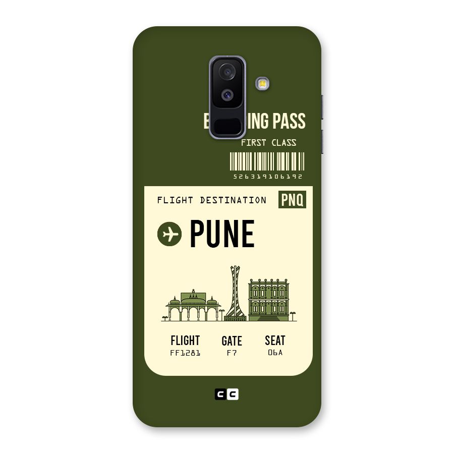 Pune Boarding Pass Back Case for Galaxy A6 Plus
