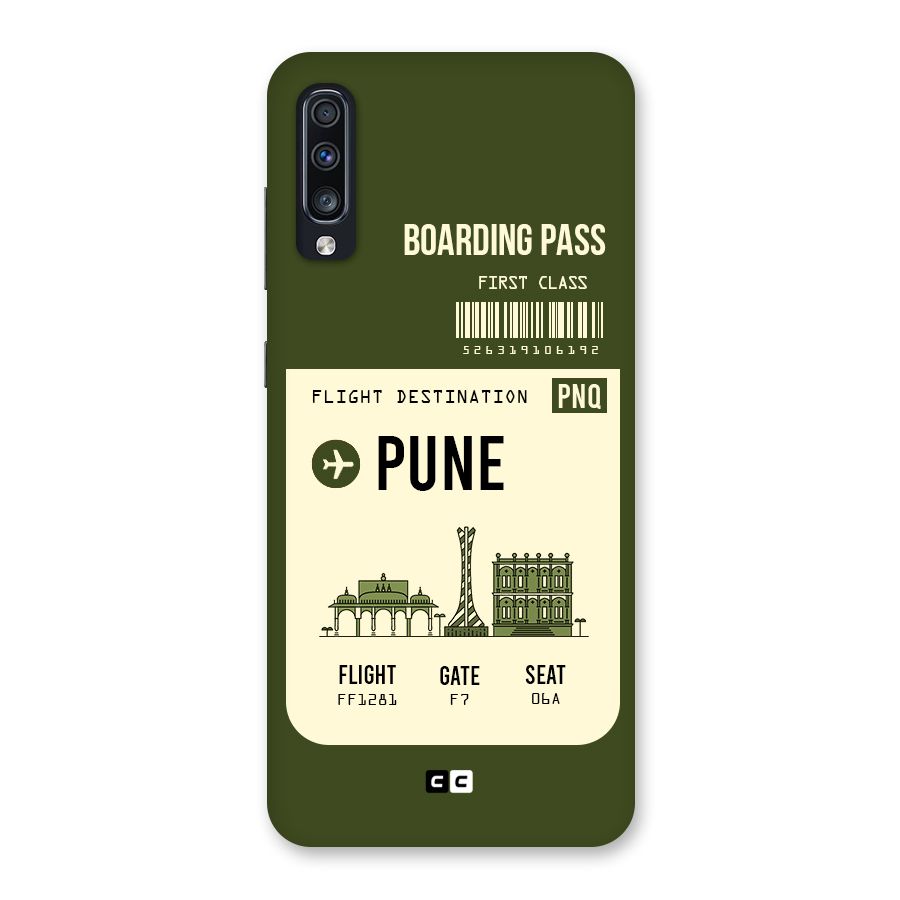 Pune Boarding Pass Back Case for Galaxy A70