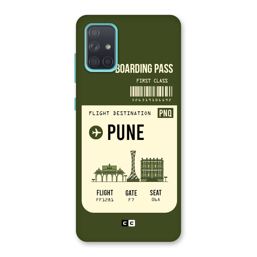 Pune Boarding Pass Back Case for Galaxy A71