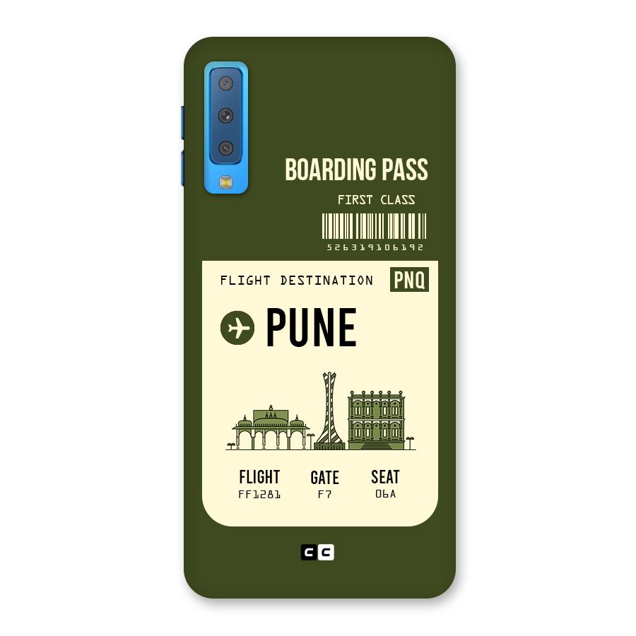 Pune Boarding Pass Back Case for Galaxy A7 (2018)