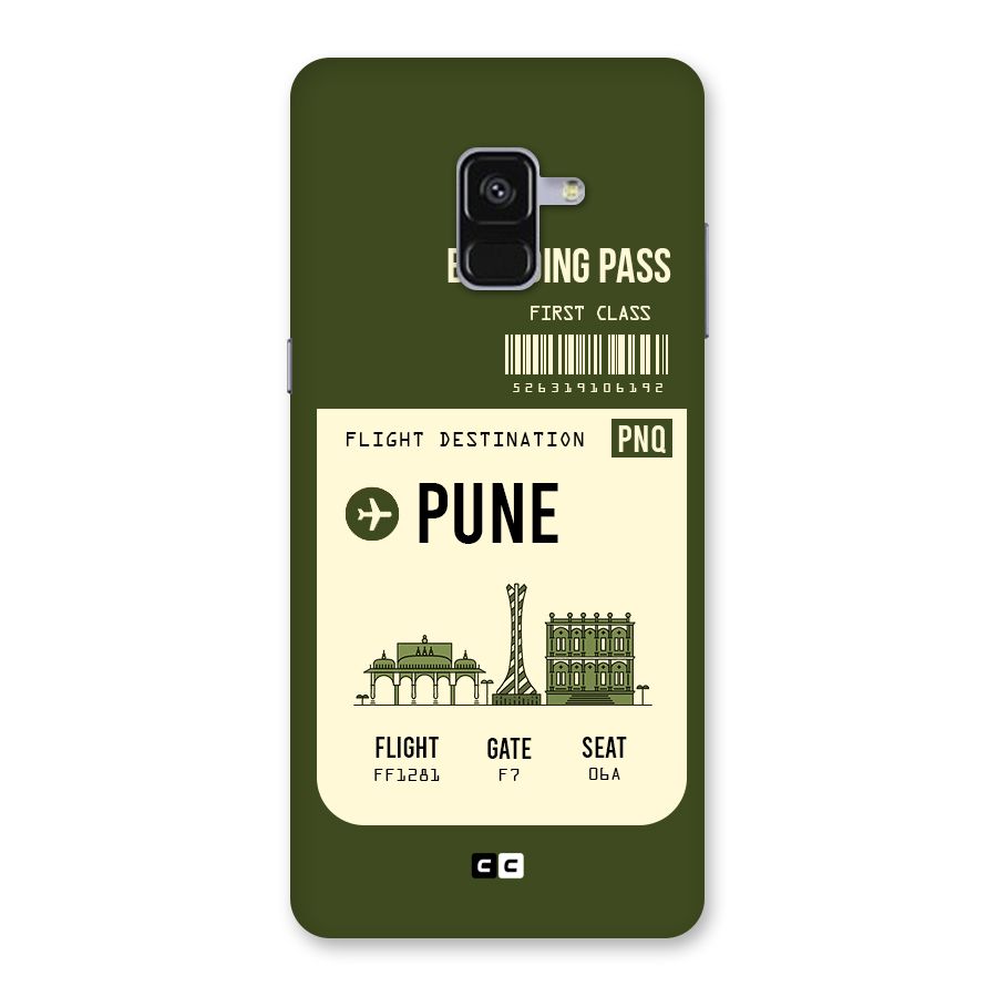 Pune Boarding Pass Back Case for Galaxy A8 Plus