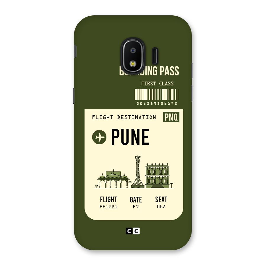 Pune Boarding Pass Back Case for Galaxy J2 Pro 2018