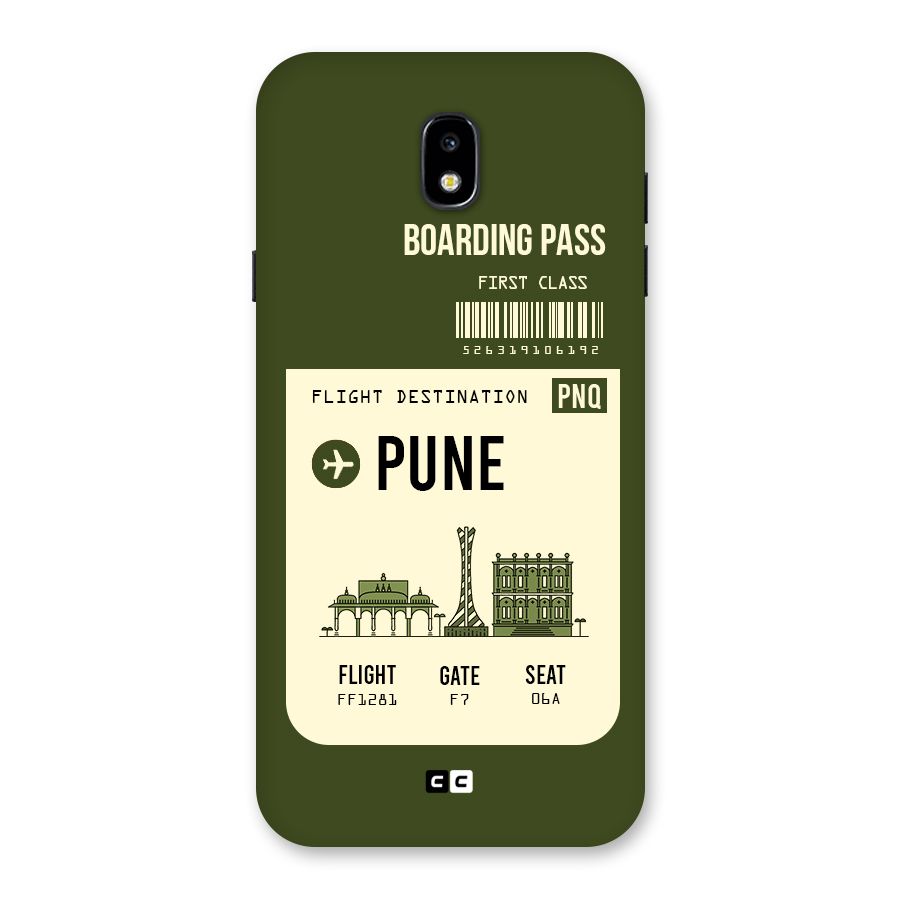 Pune Boarding Pass Back Case for Galaxy J7 Pro