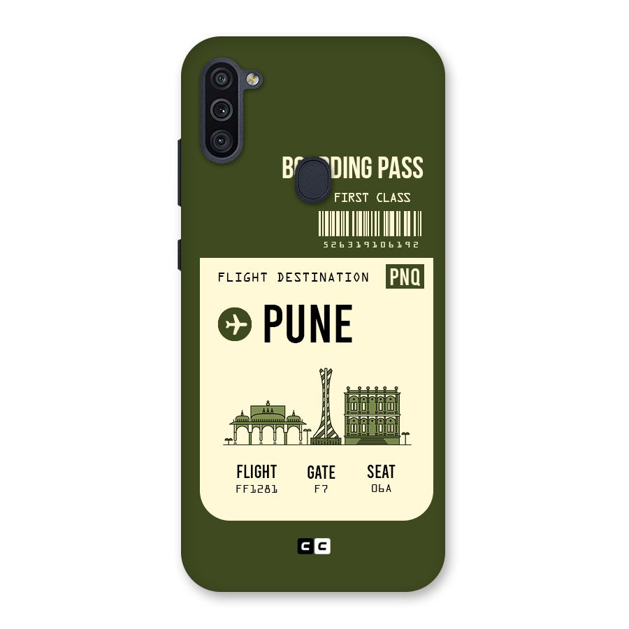 Pune Boarding Pass Back Case for Galaxy M11