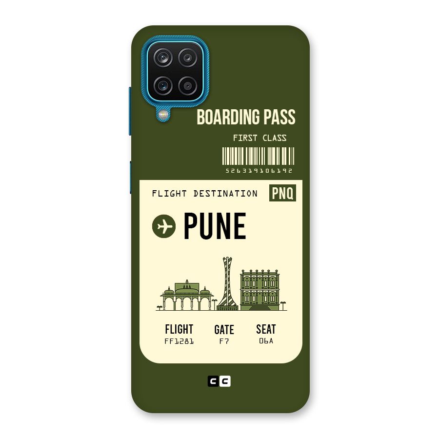 Pune Boarding Pass Back Case for Galaxy M12