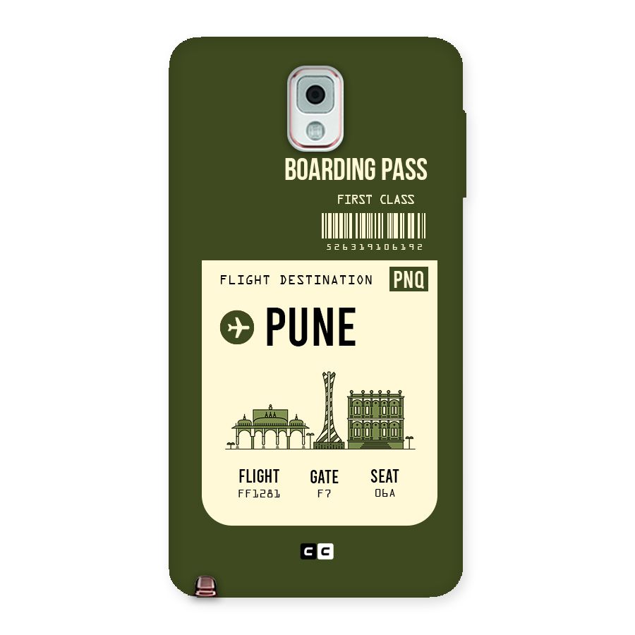 Pune Boarding Pass Back Case for Galaxy Note 3