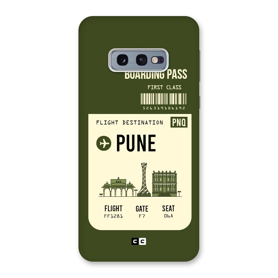 Pune Boarding Pass Back Case for Galaxy S10e