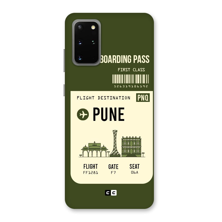 Pune Boarding Pass Back Case for Galaxy S20 Plus