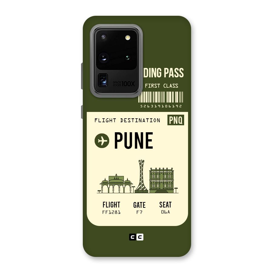 Pune Boarding Pass Back Case for Galaxy S20 Ultra