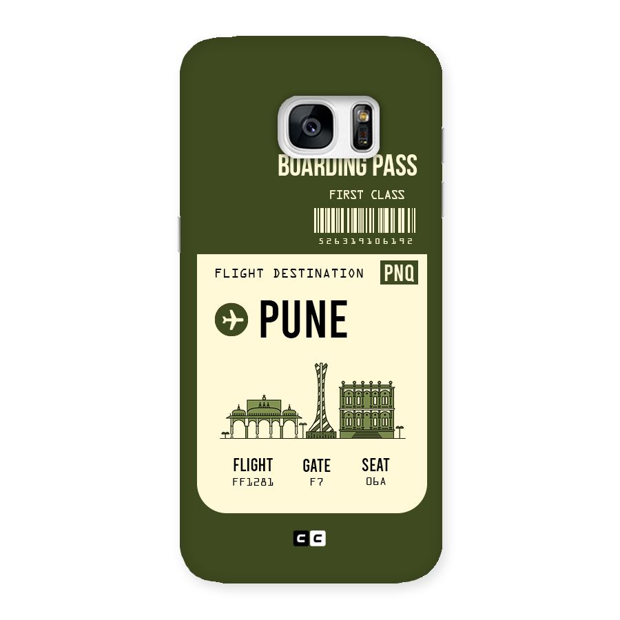 Pune Boarding Pass Back Case for Galaxy S7 Edge