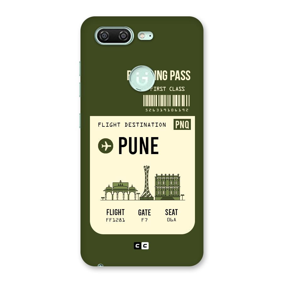 Pune Boarding Pass Back Case for Gionee S10