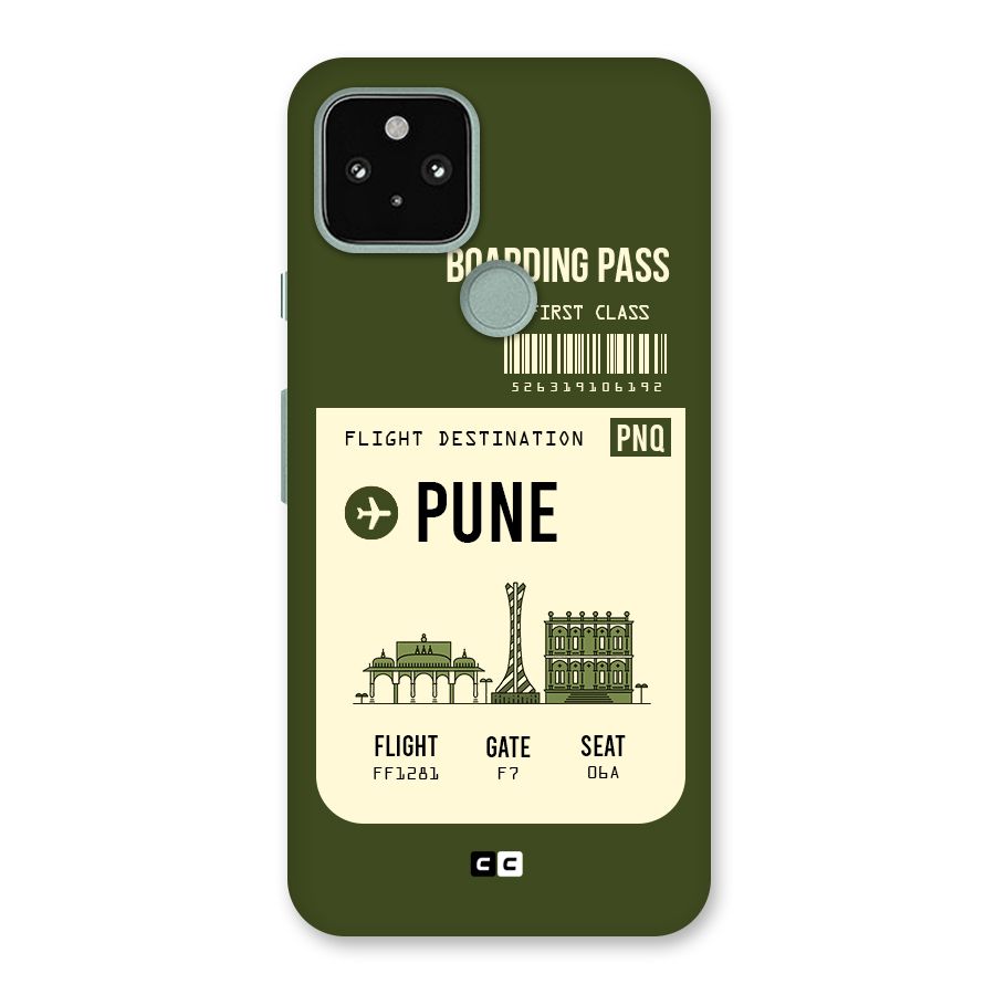 Pune Boarding Pass Back Case for Google Pixel 5