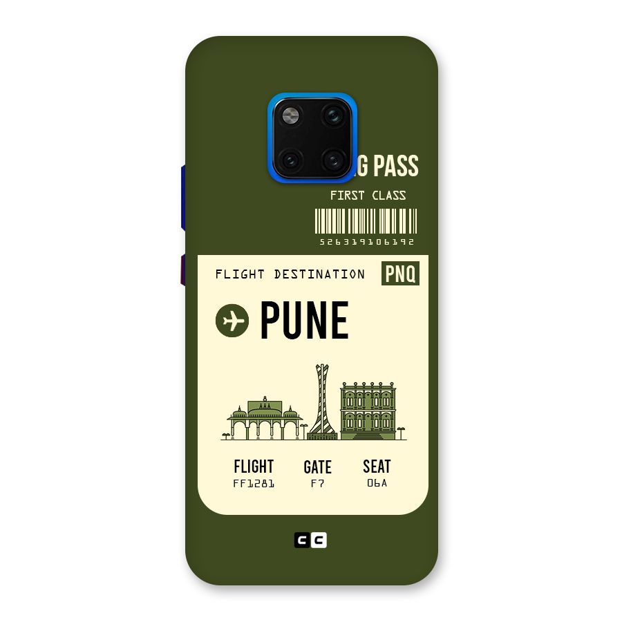 Pune Boarding Pass Back Case for Huawei Mate 20 Pro