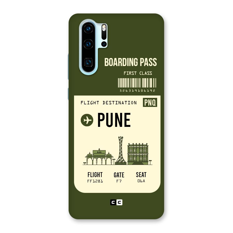 Pune Boarding Pass Back Case for Huawei P30 Pro