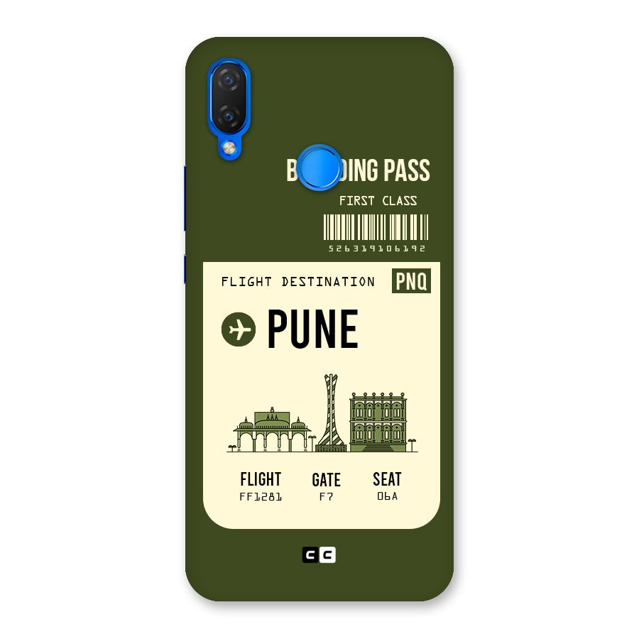 Pune Boarding Pass Back Case for Huawei P Smart+