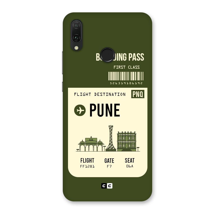 Pune Boarding Pass Back Case for Huawei Y9 (2019)