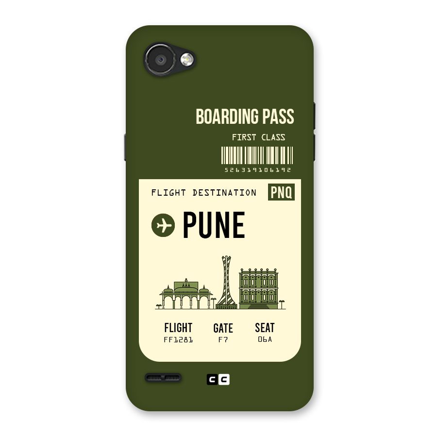 Pune Boarding Pass Back Case for LG Q6