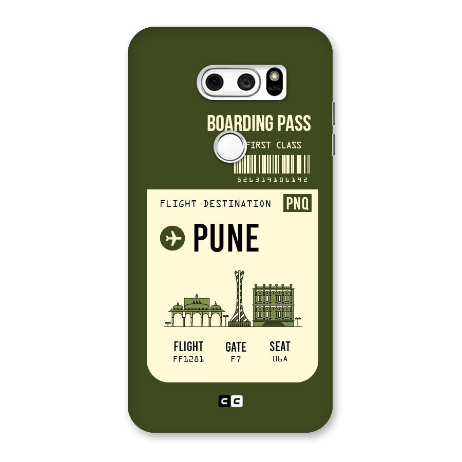 Pune Boarding Pass Back Case for LG V30