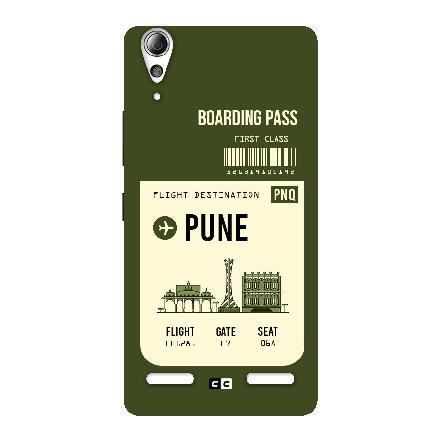 Pune Boarding Pass Back Case for Lenovo A6000