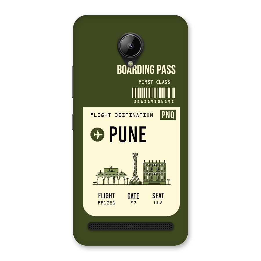 Pune Boarding Pass Back Case for Lenovo C2