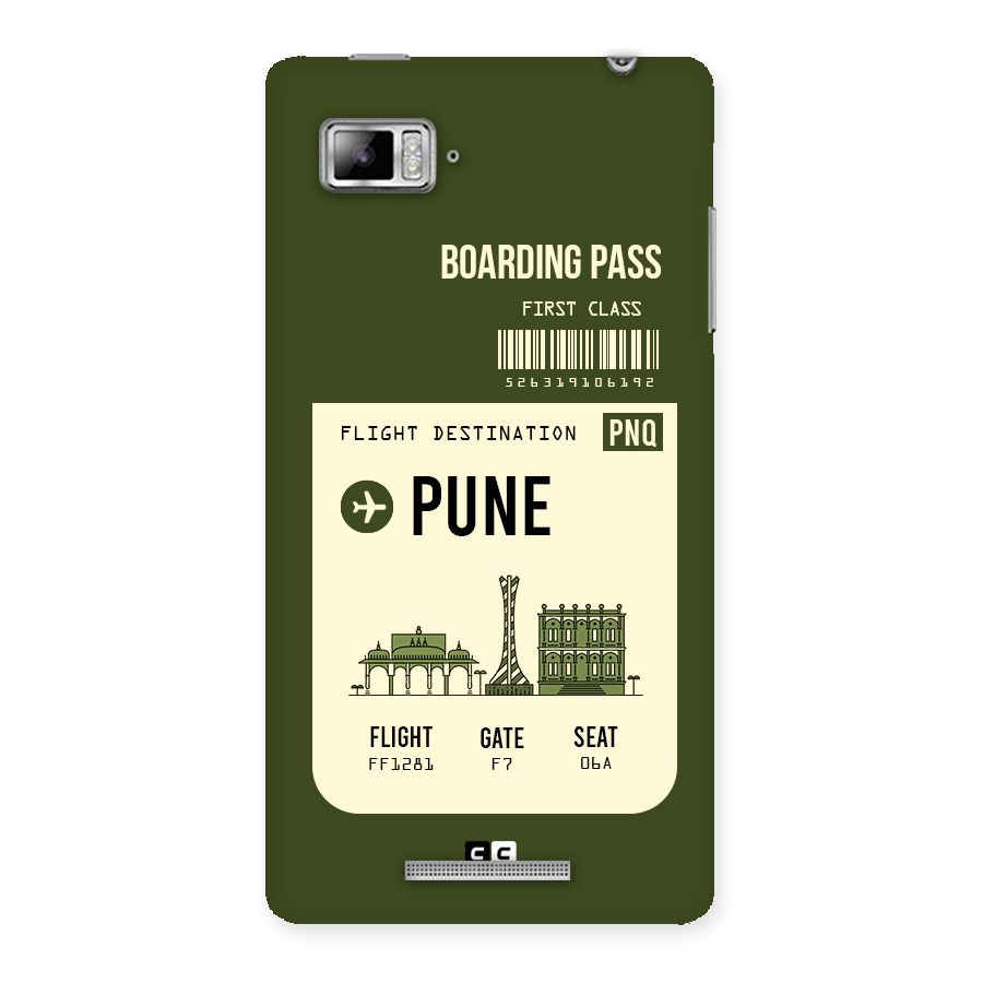 Pune Boarding Pass Back Case for Lenovo Vibe Z K910
