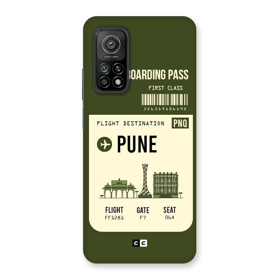 Pune Boarding Pass Back Case for Mi 10T 5G