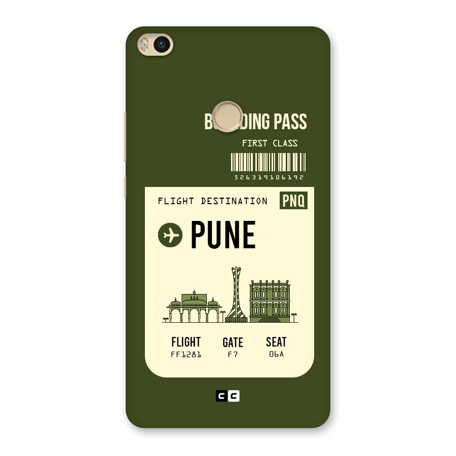 Pune Boarding Pass Back Case for Mi Max 2