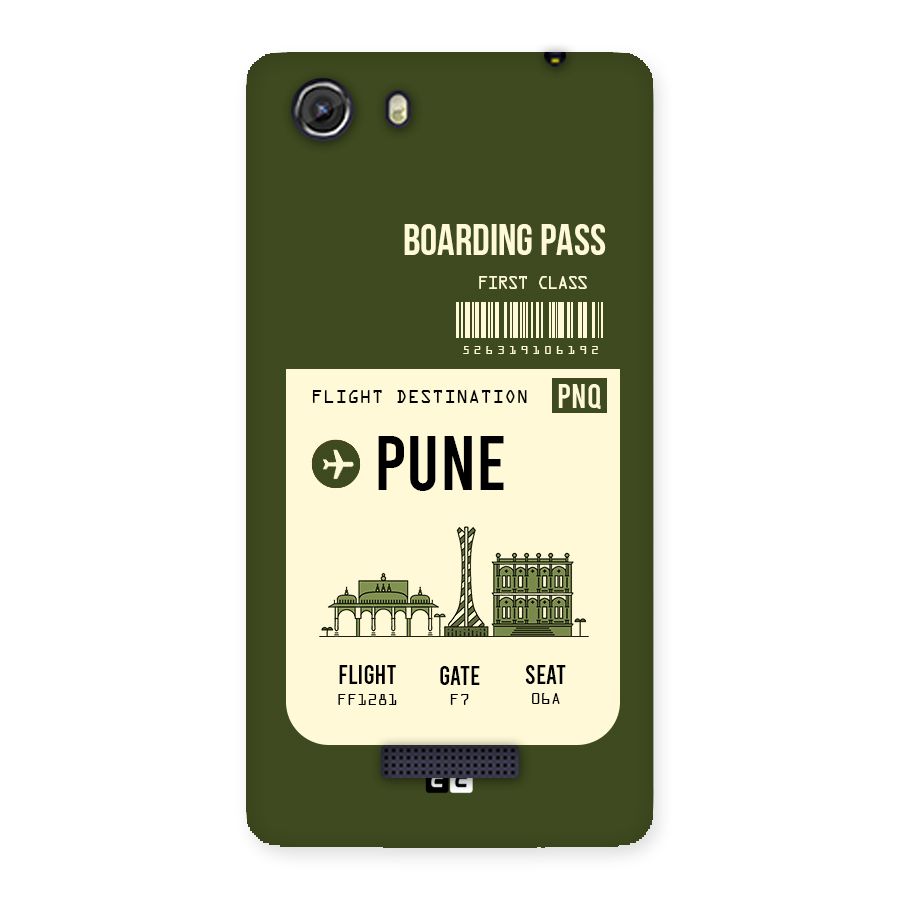 Pune Boarding Pass Back Case for Micromax Unite 3