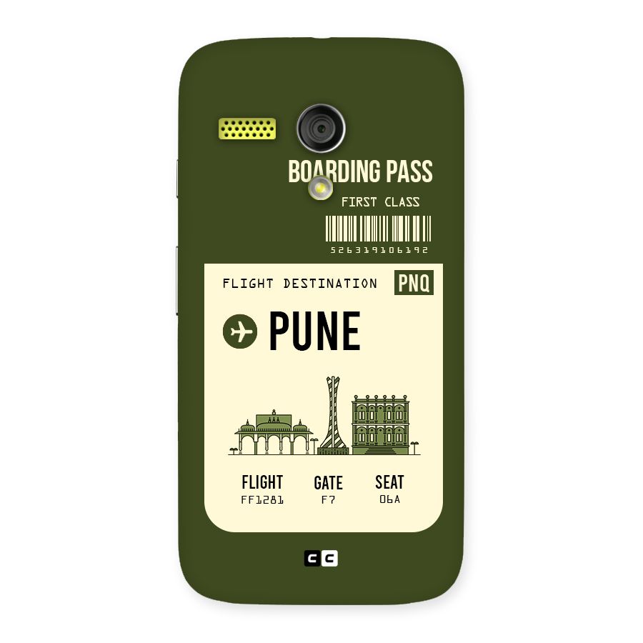 Pune Boarding Pass Back Case for Moto G