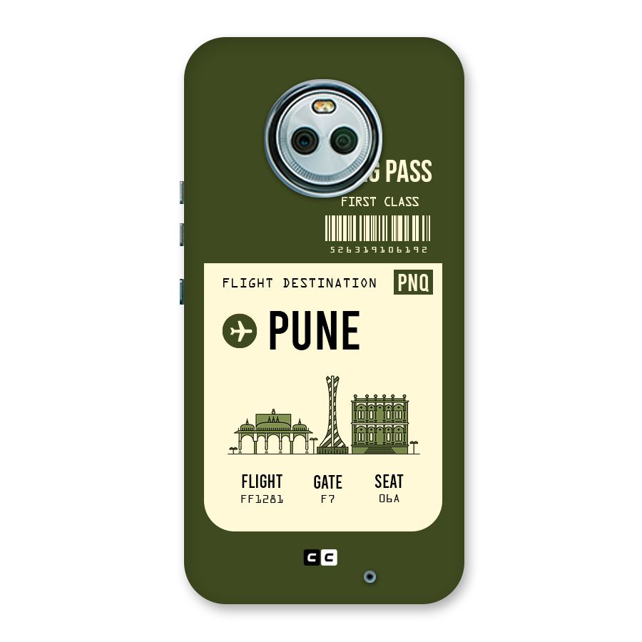 Pune Boarding Pass Back Case for Moto X4