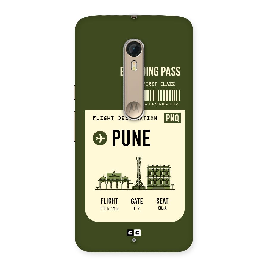 Pune Boarding Pass Back Case for Motorola Moto X Style