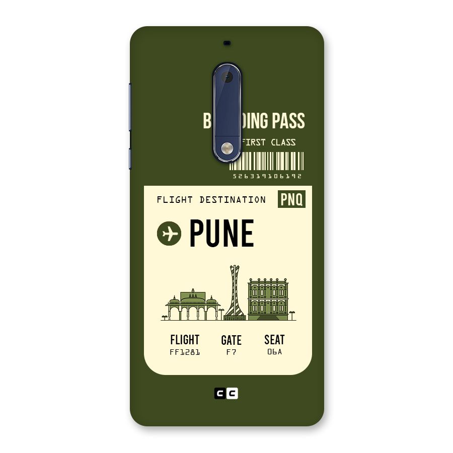 Pune Boarding Pass Back Case for Nokia 5