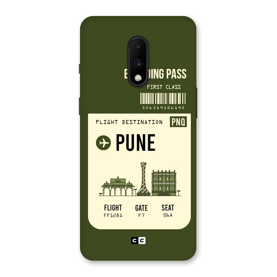 Pune Boarding Pass Back Case for OnePlus 7