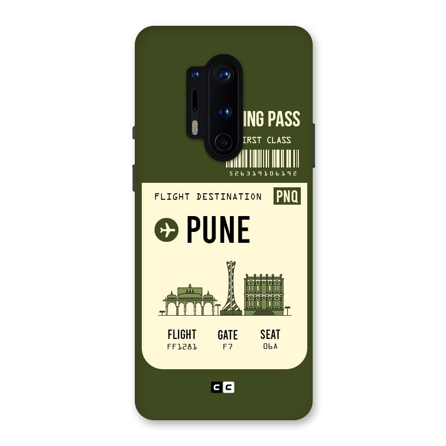 Pune Boarding Pass Back Case for OnePlus 8 Pro
